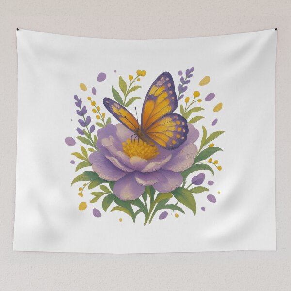 Item preview, Flowers and butterflies designed and sold by re2m.