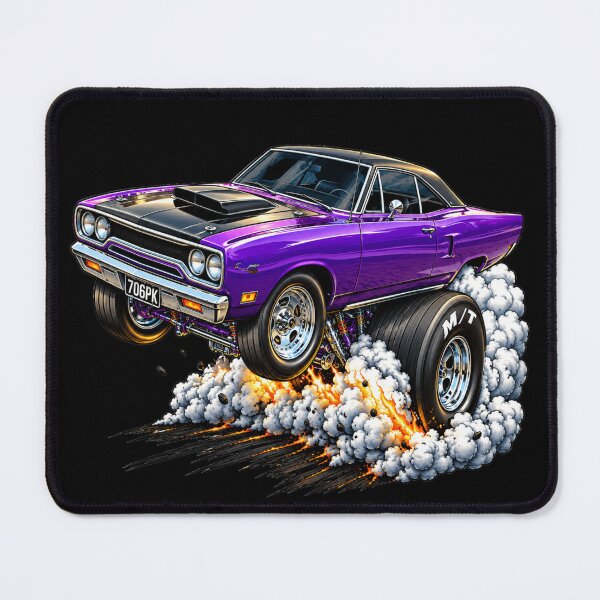 Item preview, Plum Crazy Muscle Car Launch – Hot Rod Wheelie designed and sold by Classic Chaos Creations.