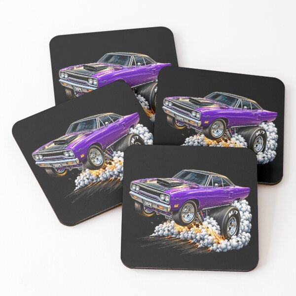 Item preview, Plum Crazy Muscle Car Launch – Hot Rod Wheelie designed and sold by Classic Chaos Creations.