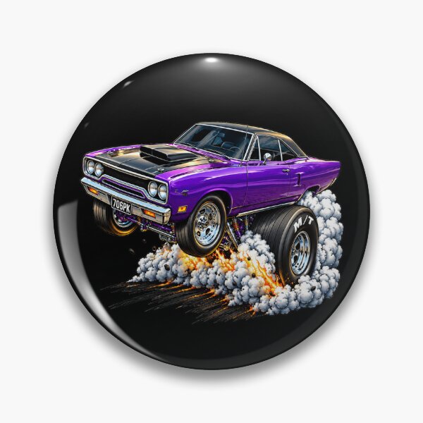 Artikelvorschau, Plum Crazy Muscle Car Launch – Hot Rod Wheelie entworfen und verkauft von Classic Chaos Creations.