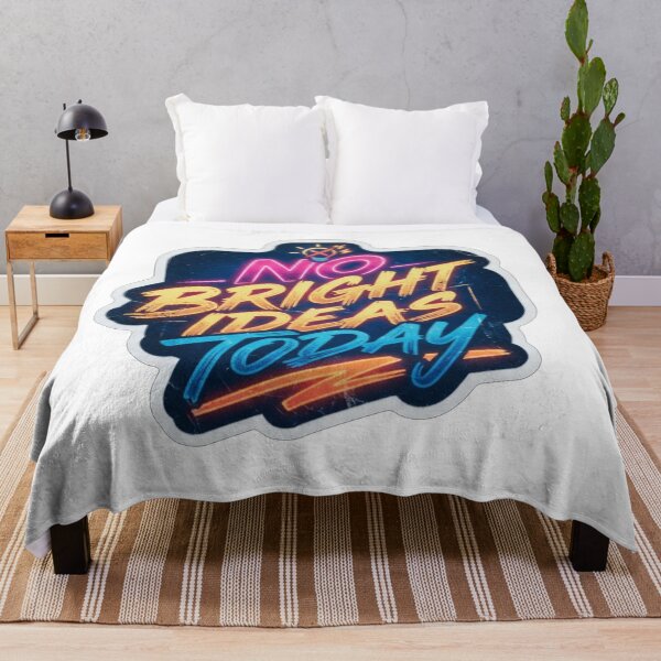 Item preview, No Bright Ideas Today Funny Slogan designed and sold by Owcomm.