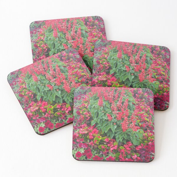Item preview, Red Flower Garden – Vibrant Floral Botanical Photography designed and sold by Khadique.