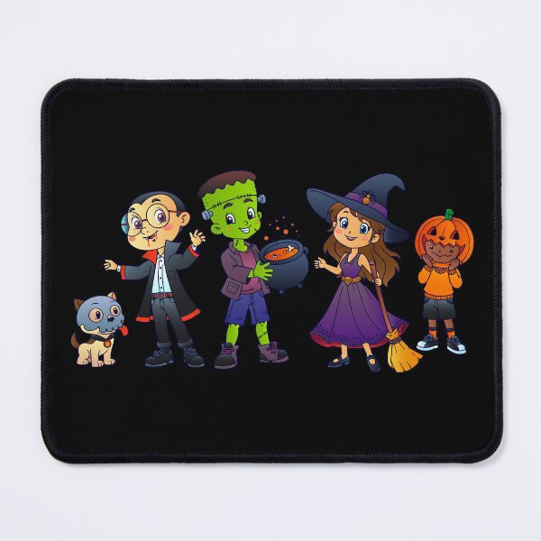 Item preview, Cute Halloween Kids and Dog Clipart Illustration designed and sold by HÉRCULES VERSIANI.