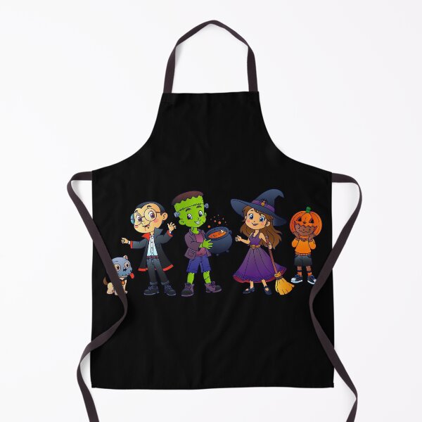 Item preview, Cute Halloween Kids and Dog Clipart Illustration designed and sold by HÉRCULES VERSIANI.