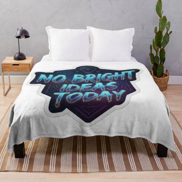 Item preview, No Bright Ideas Today Funny Sarcastic Quote designed and sold by Owcomm.