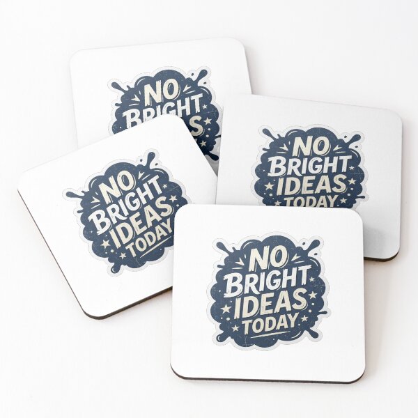 Item preview, No Bright Ideas Today Funny Sarcastic Quote designed and sold by Owcomm.