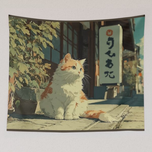 Item preview, Fluffy Orange Street Cat designed and sold by PinMarket.