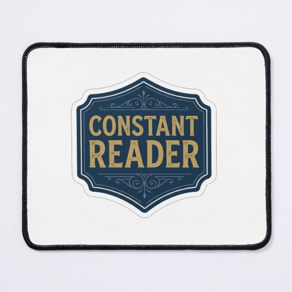 Item preview, Vintage Blue Constant Reader Book Lover Badge designed and sold by Owcomm.
