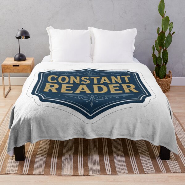Item preview, Vintage Blue Constant Reader Book Lover Badge designed and sold by Owcomm.