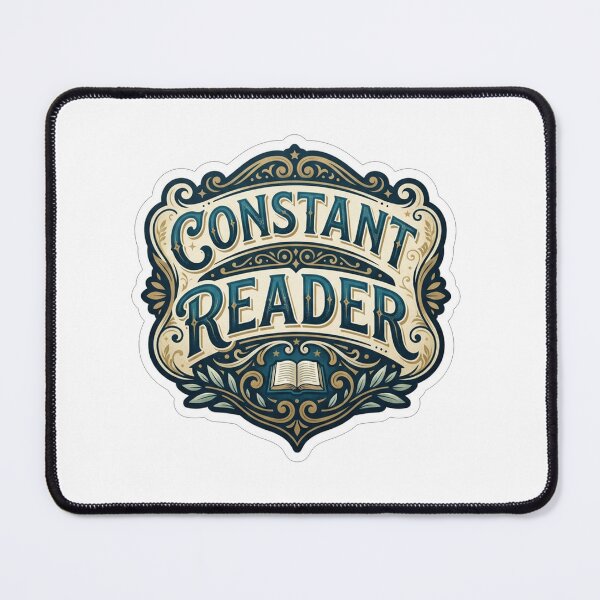 Item preview, Vintage Constant Reader Bookworm Literature Emblem designed and sold by Owcomm.