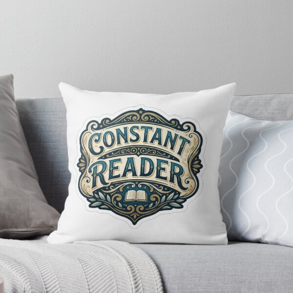 Item preview, Vintage Constant Reader Bookworm Literature Emblem designed and sold by Owcomm.