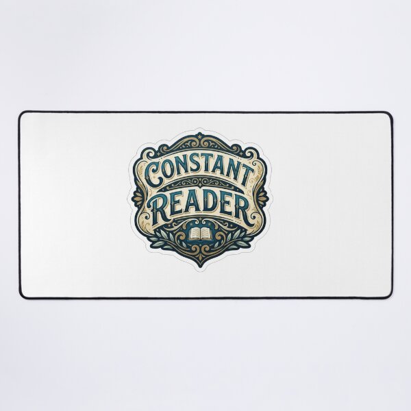 Item preview, Vintage Constant Reader Bookworm Literature Emblem designed and sold by Owcomm.