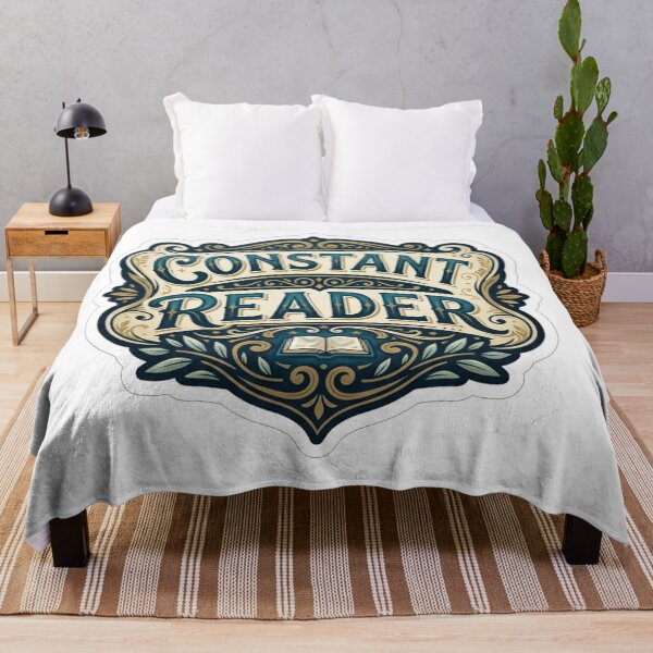 Item preview, Vintage Constant Reader Bookworm Literature Emblem designed and sold by Owcomm.