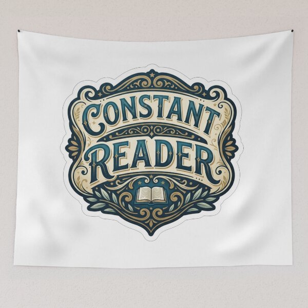 Item preview, Vintage Constant Reader Bookworm Literature Emblem designed and sold by Owcomm.