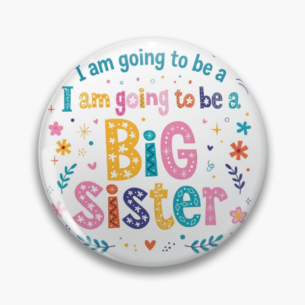 Item preview,  I Am Going To Be A Big Sister - Cute Colorful Floral Announcement designed and sold by Yassinejayed.