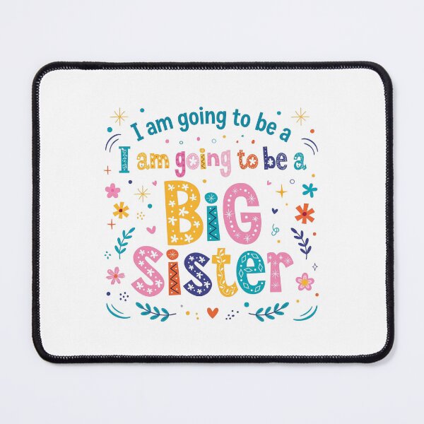 Item preview, I Am Going To Be A Big Sister - Cute Colorful Floral Announcement designed and sold by Yassinejayed.