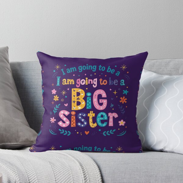 Item preview,  I Am Going To Be A Big Sister - Cute Colorful Floral Announcement designed and sold by Yassinejayed.