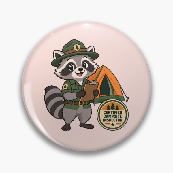 Item preview, Raccoon Certified Campsite Inspector designed and sold by Inkworksbyshery.