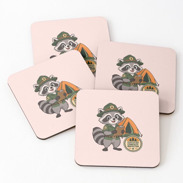 Item preview, Raccoon Certified Campsite Inspector designed and sold by Inkworksbyshery.