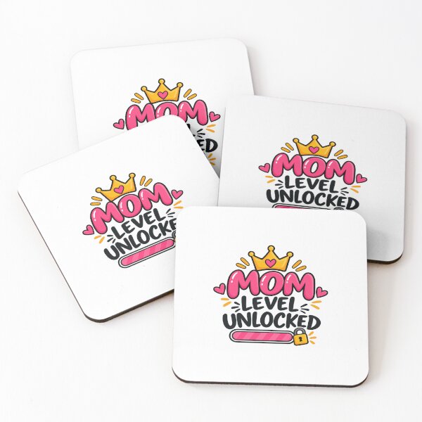 Item preview, Mom Level Unlocked Pink Crown - Baby Announcement Graphic designed and sold by VYBEHAUS.