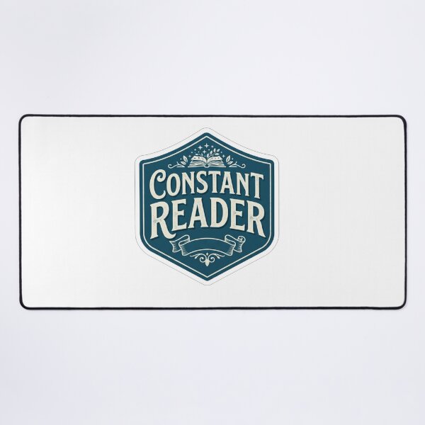 Item preview, Constant Reader Bookworm Emblem Badge designed and sold by Owcomm.