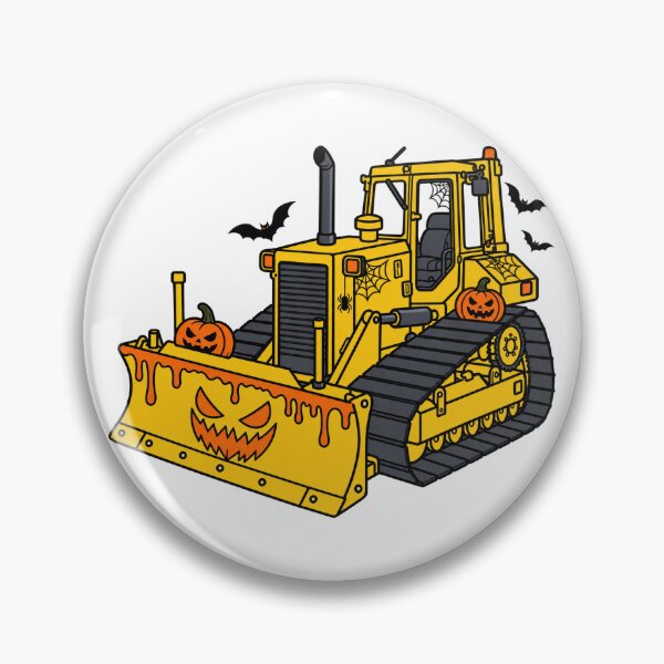 Item preview, Halloween Bulldozer – Spooky Construction Vehicle designed and sold by ElceMare.