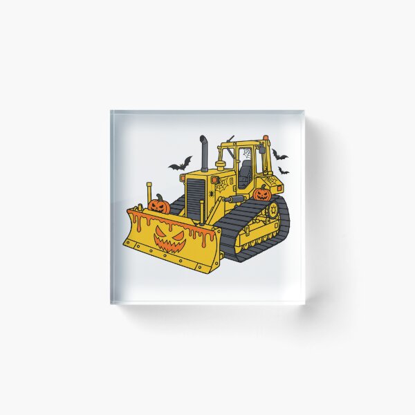 Item preview, Halloween Bulldozer – Spooky Construction Vehicle designed and sold by ElceMare.