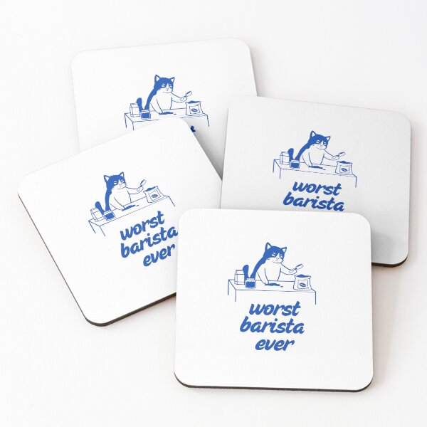 Item preview, Cat barista is no good at coffee designed and sold by urkiddingm8.
