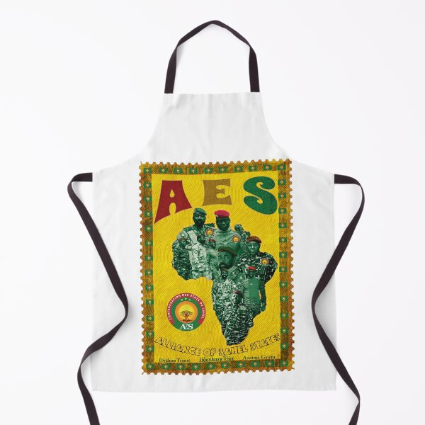 Item preview, AES Alliance of Sahel States | Traoré Goïta Tchiani | Pan-African map postage stamp designed and sold by Youngkev-arts.