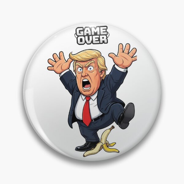 Item preview, Donald Trump Banana Peel Game Over Funny Cartoon designed and sold by Alaric4you.