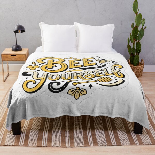 Item preview, Bee Yourself Positive Quote Honeycomb Design    designed and sold by Owcomm.