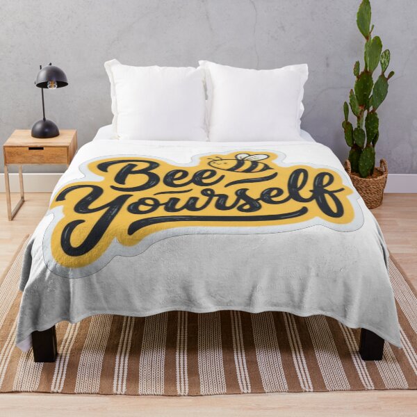 Item preview, Bee Yourself Cute Inspirational Bumble Quote designed and sold by Owcomm.