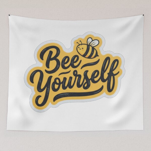 Item preview, Bee Yourself Cute Inspirational Bumble Quote    designed and sold by Owcomm.