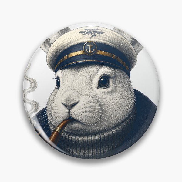 Item preview, captain arctic hare with pipe designed and sold by PhiloDoh.