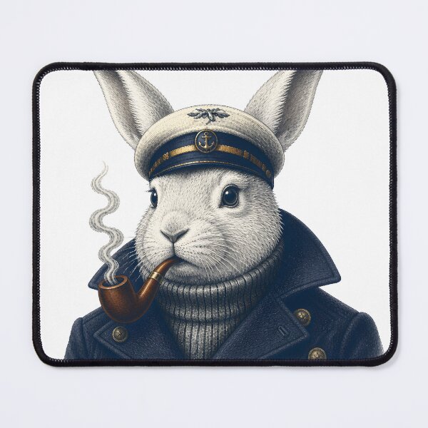 Item preview, captain arctic hare with pipe designed and sold by PhiloDoh.