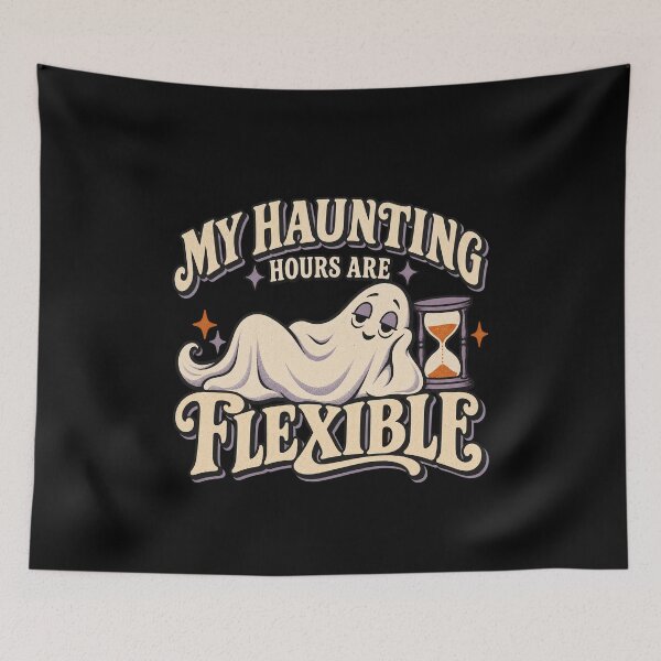 Item preview, My Haunting Hours Are Flexible - Funny Lounging Ghost designed and sold by CasaMio.