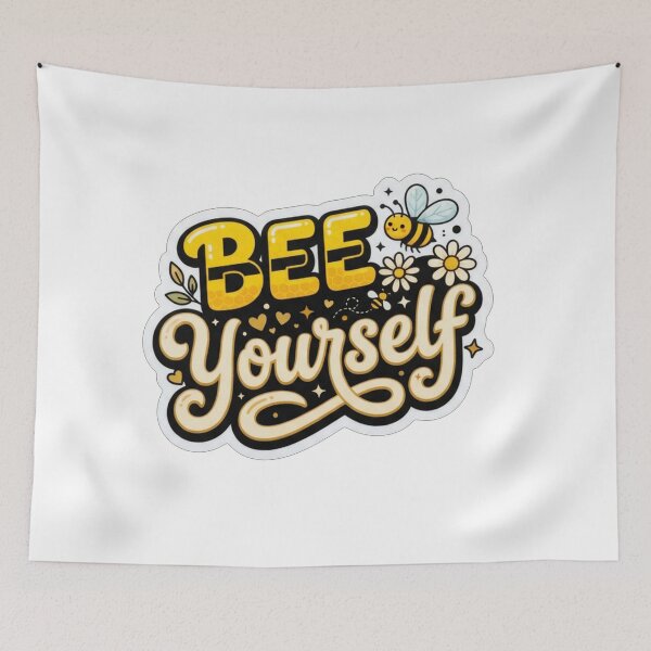 Item preview, Bee Yourself Cute Honeycomb Quote Motivation designed and sold by Owcomm.