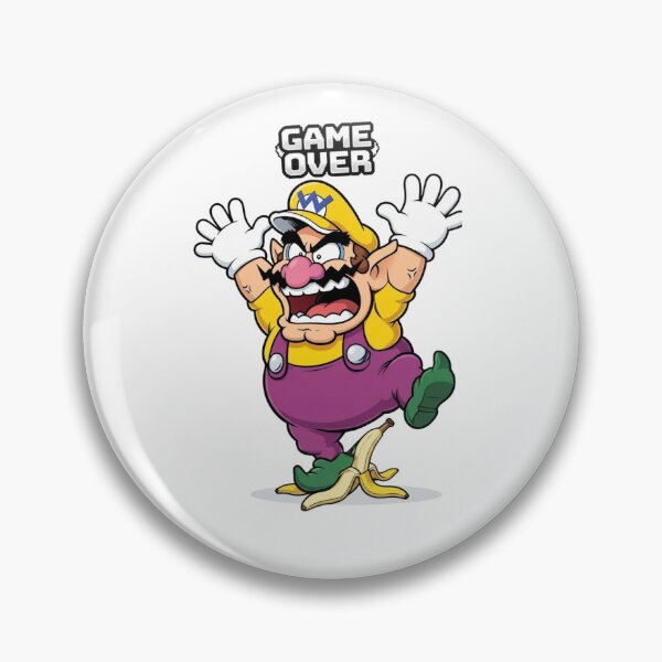 Item preview, Funny Wario Slipping Banana Game Over designed and sold by Alaric4you.