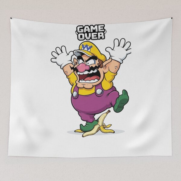 Item preview, Funny Wario Slipping Banana Game Over designed and sold by Alaric4you.