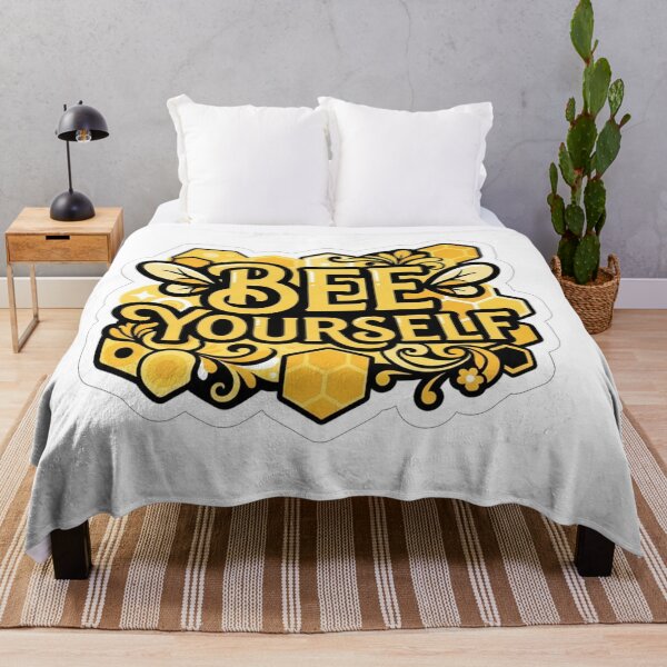 Item preview, Bee Yourself Honeycomb Positive Quote Cute Bumblebee    designed and sold by Owcomm.