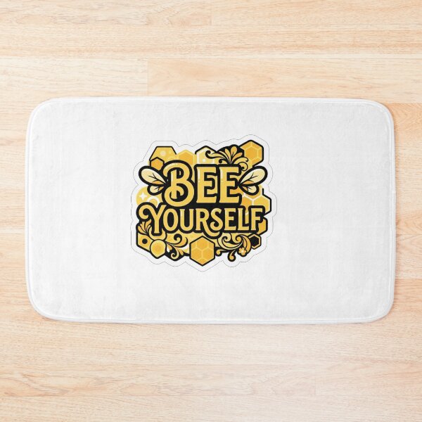 Item preview, Bee Yourself Honeycomb Positive Quote Cute Bumblebee    designed and sold by Owcomm.