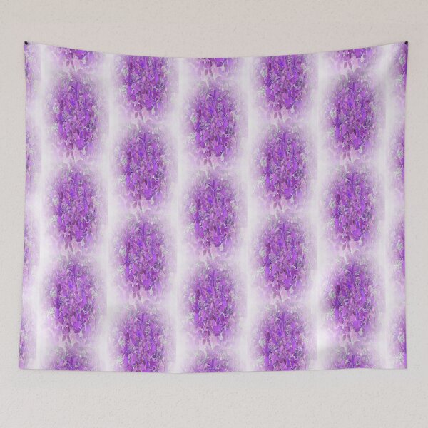 Item preview, Vivid Purple Floral Abstract Art designed and sold by born30.