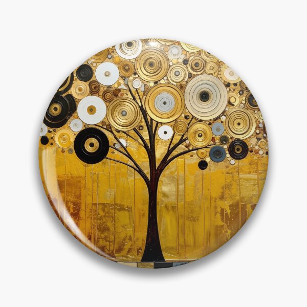 Item preview, Golden Tree of Life in Gustav Klimt Style designed and sold by Vicky Brago-Mitchell®.