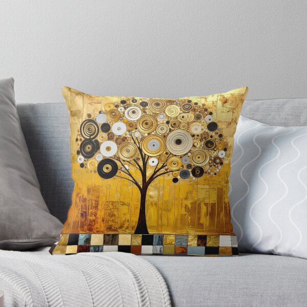 Item preview, Golden Tree of Life in Gustav Klimt Style designed and sold by Vicky Brago-Mitchell®.