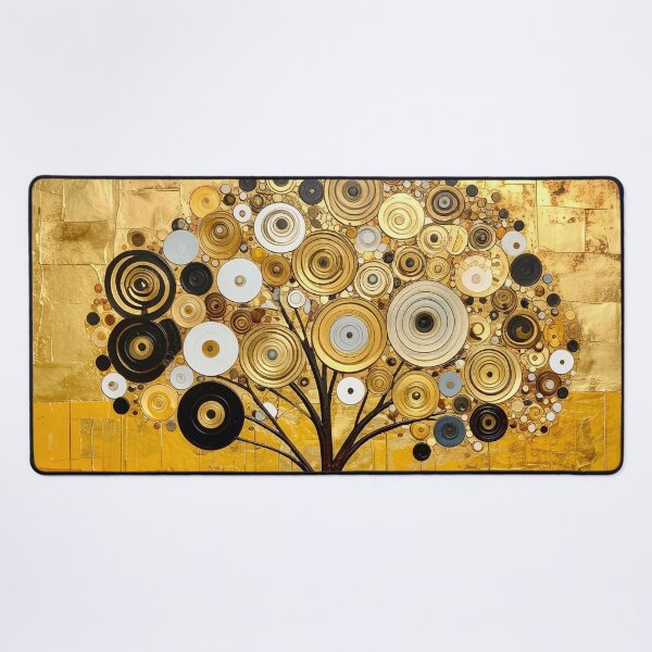 Item preview, Golden Tree of Life in Gustav Klimt Style designed and sold by Vicky Brago-Mitchell®.