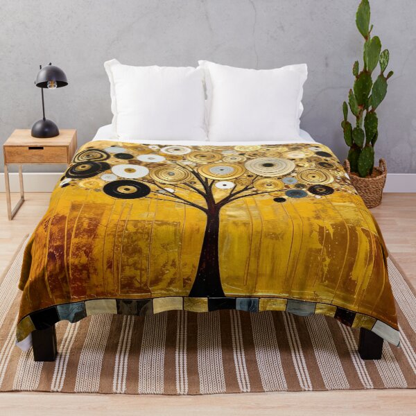 Item preview, Golden Tree of Life in Gustav Klimt Style designed and sold by Vicky Brago-Mitchell®.