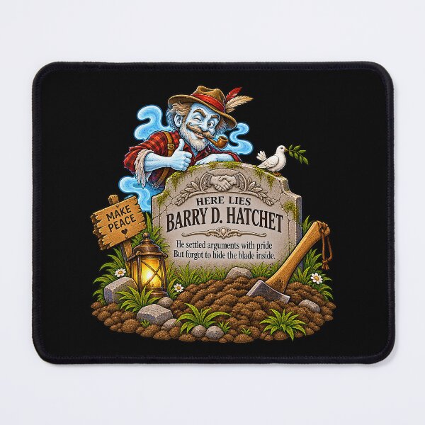 Item preview, ⚡HAUNTED TOMBSTONE COLLECTION -Barry D. Hatchet - dark version designed and sold by WheelieGdArt.
