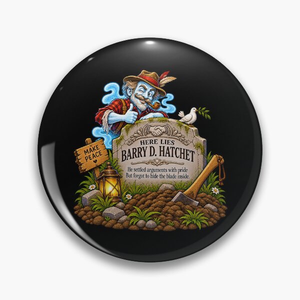 Item preview, ⚡HAUNTED TOMBSTONE COLLECTION -Barry D. Hatchet - dark version designed and sold by WheelieGdArt.