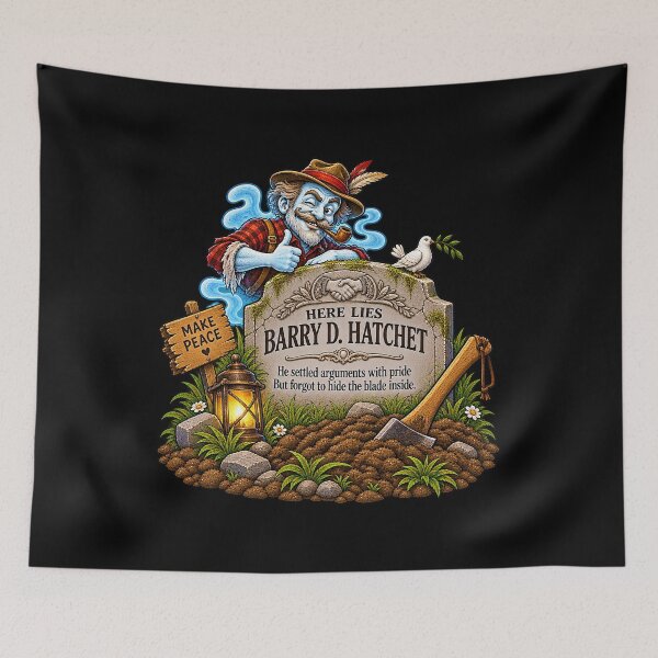 Item preview, ⚡HAUNTED TOMBSTONE COLLECTION -Barry D. Hatchet - dark version designed and sold by WheelieGdArt.