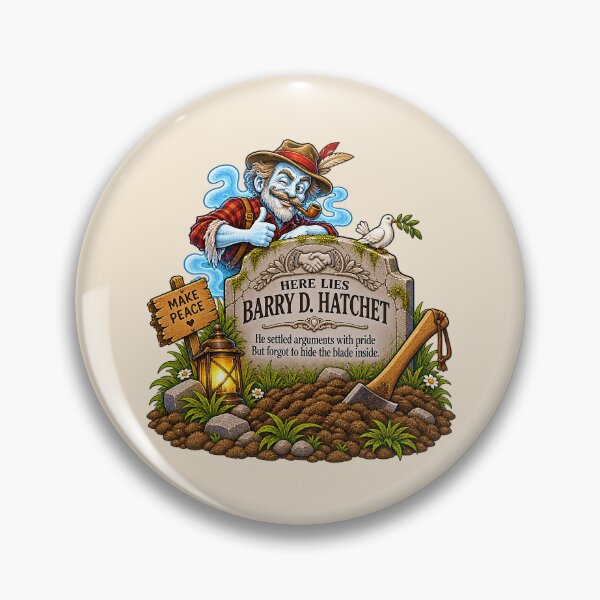 Item preview, ⚡HAUNTED TOMBSTONE COLLECTION - Barry D. Hatchet designed and sold by WheelieGdArt.